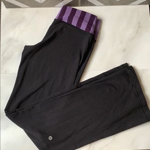 Lululemon Astro pant black purple size 6